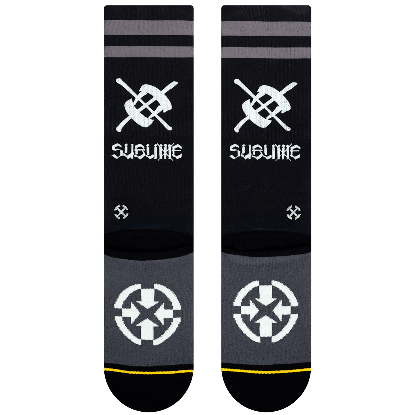 Sublime Chaz Tag Black Tall Socks