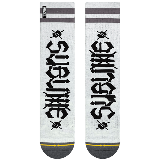 Sublime Chaz Tag White Tall Sock