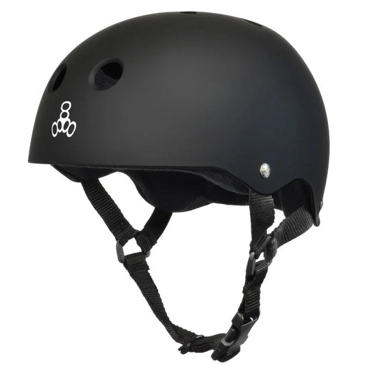 Triple Eight The Heed Helmet (Black w/White) - Bow Shock Marketplace