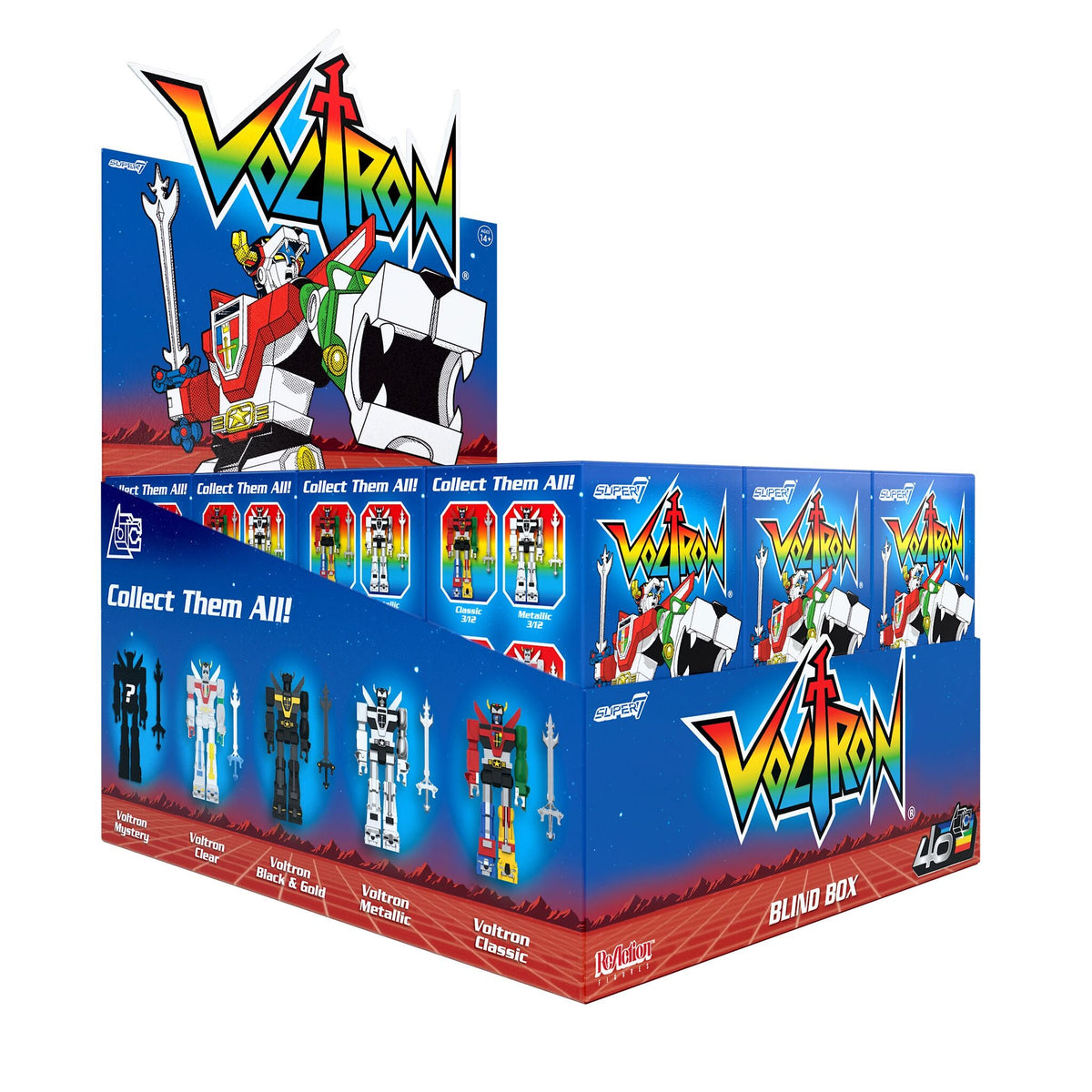 Super7 X Voltron Wave 1 - Blind Box Flat (12 Individual Boxes)