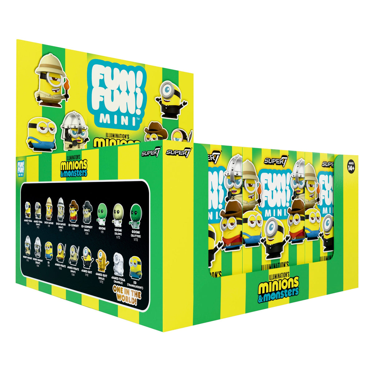 Super7 X Minions & Monsters FUN! FUN! - Blind Box Flat (Box of 9)
