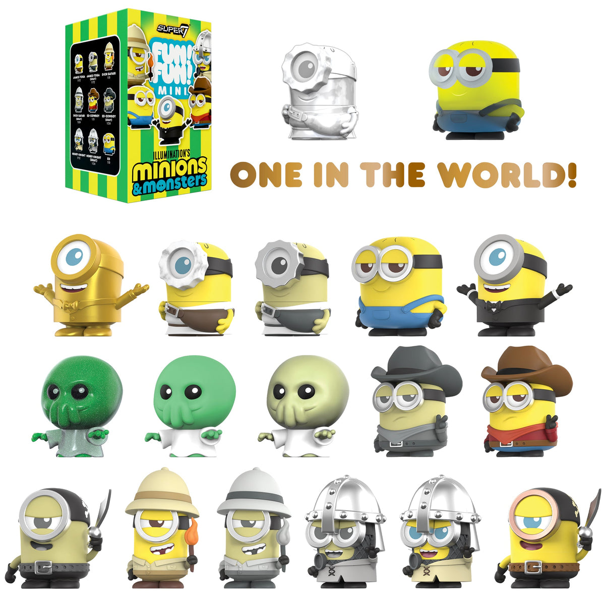 Super7 X Minions & Monsters FUN! FUN! - Blind Box Flat (Box of 9)