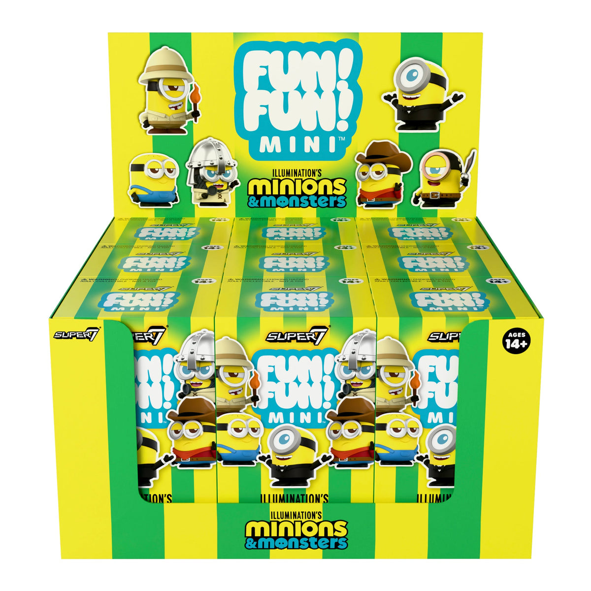 Super7 X Minions & Monsters FUN! FUN! - Blind Box Flat (Box of 9)