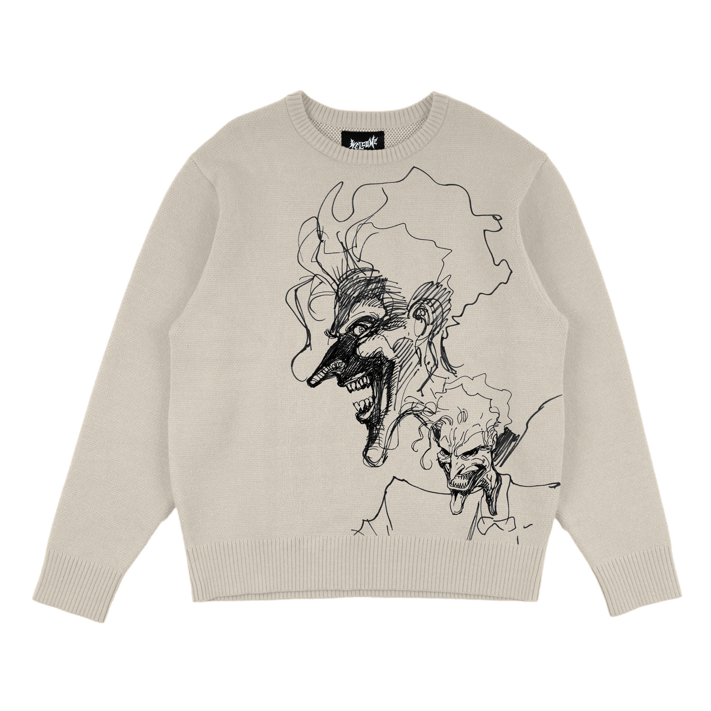 WELCOME x BATMAN JOKER KNIT SWEATER