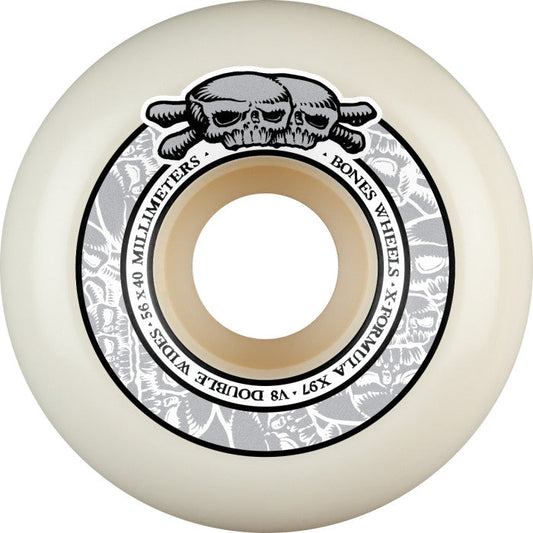 Bones Wheels X-Formula V8 Double Wides 56mm 97A Skateboard Wheels