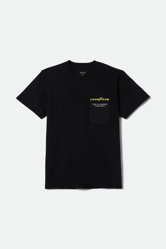 Brixton Goodyear Service Black Pocket S/S Shirt