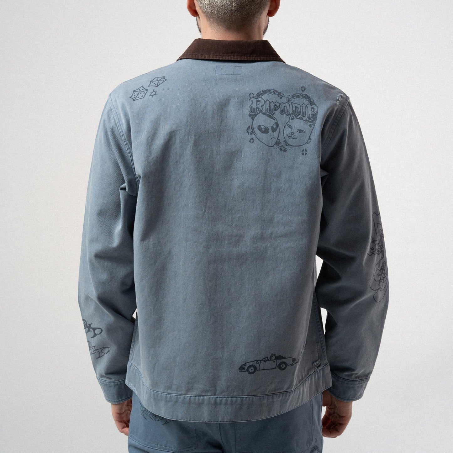 Westside Zip Up Work Jacket (Slate)
