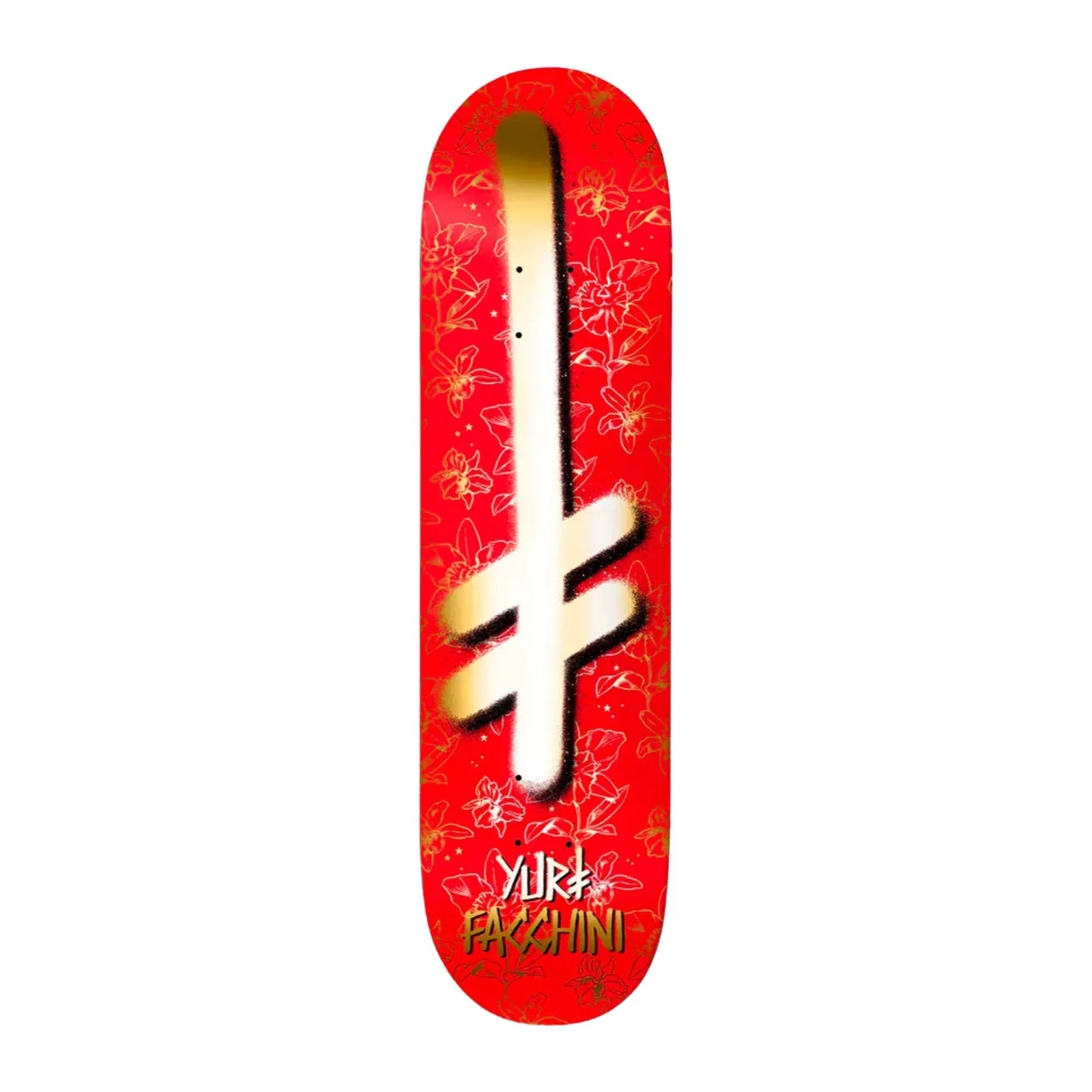 Deathwish Yuri Facchini Gang Logo Orchids Skateboard Deck - 8.25″